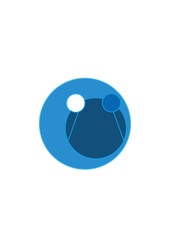 LOGO COMPANY AND INDUSTRY BLUE AROUND