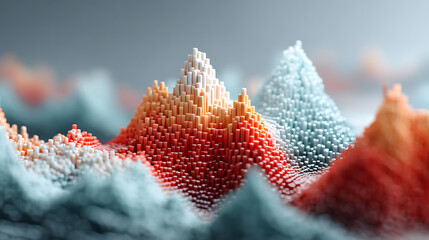 abstract visualization of on data light a analytics background. 3d rendering 76805357 1