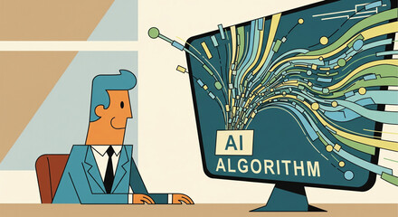 UPA 1950's style AI-Powered Insights in Financial Markets