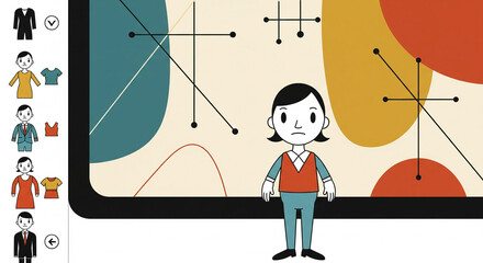 UPA 1950's style The E-commerce Fitting Room of the Future