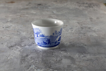 Blue Italian Tea Bowl England Porcelain 2000s