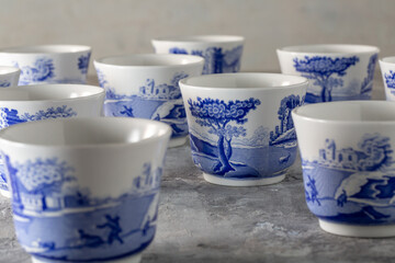 Blue Italian Tea Bowl England Porcelain 2000s