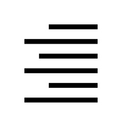 Text Align Lines Icon