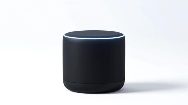 Amazon Echo Dot 3rd Generation Smart Speaker with Alexa Voice Assistant on White Background.