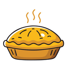 design logo icon  cartoon illustration  pie