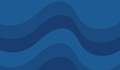 Sea waves layer vector background illustration. Sea beach