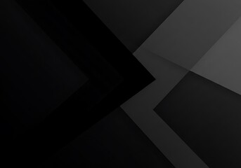 Abstract, minimalist background featuring overlapping dark grey and black geometric chevron shapes suggesting motion and depth