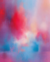 Colorful abstract background with grainy texture featuring red, pink, purple and blue. Dreamy concept.