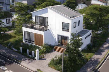 Shelf styling with books, plants, candles, and minimal art decor