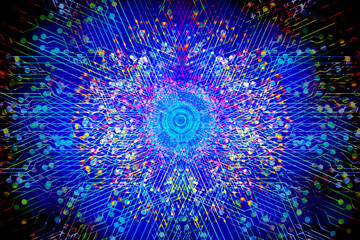 Obraz premium Pulse of the Digital Cosmos