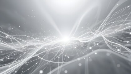 "Abstract White and Gray Background with Soft Lines and Light Effects – Minimal Vector Design for Modern Web Layouts, Posters, Banners, and Elegant Space Concepts"