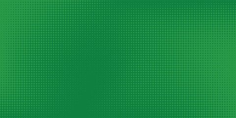 Dots halftone green color pattern gradient texture with technology digital background. Dots pop art comics with nature graphic design.