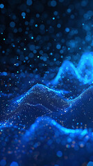 abstract blue particle background