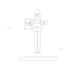 Doctor with Laptop Unique Vector – Digital Health Records, Telemedicine, and Clinical Workflow Illustration
