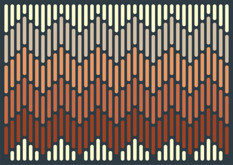 Abstract zigzag geometric seamless pattern in warm terracotta and beige earthy tones. Perfect for modern background, boho decor, wall art, textile, packaging, and digital design projects.