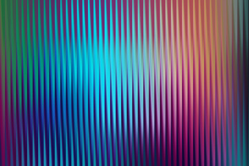 Abstract background with vertical ribbed texture and a vibrant, iridescent color gradient transitioning from deep blue and cyan to magenta and purple, creating a mesmerizing visual effect