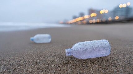 Volunteers clean the beach as they collect plastic waste while ensuring a cleaner environment for all. National Day of Community Service