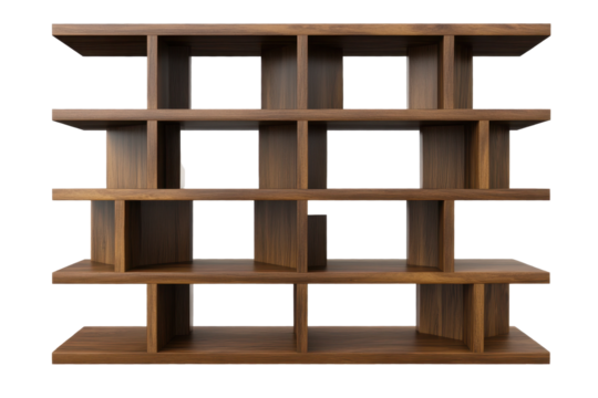 Mid century modern walnut room divider showcasing elegant design perfect for home decor and interior solutions