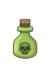 green glass bottle potion