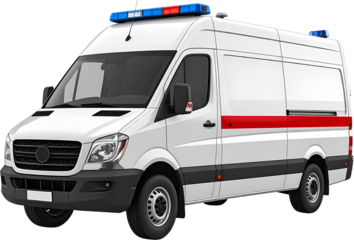 Ambulance Isolated on White Background
