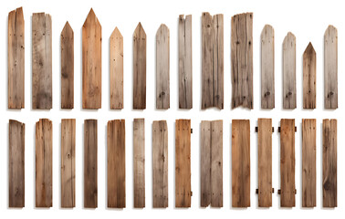 charmingly weathered wooden fence stretches, showcasing a diverse collection of wooden posts that exude a sense of rustic elegance.