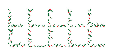 Chirstmas Holly Berry Corner