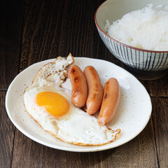 目玉とウインナー