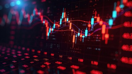 Financial Market Analysis - Candlestick Chart in a Volatile Environment.