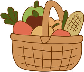 basket with fruits