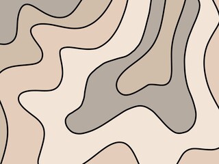 Abstract  contour pattern with smooth organic shapes and gradient shades of gray.