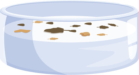 Petri dish containing mold growing in a laboratory experiment, scientific research concept