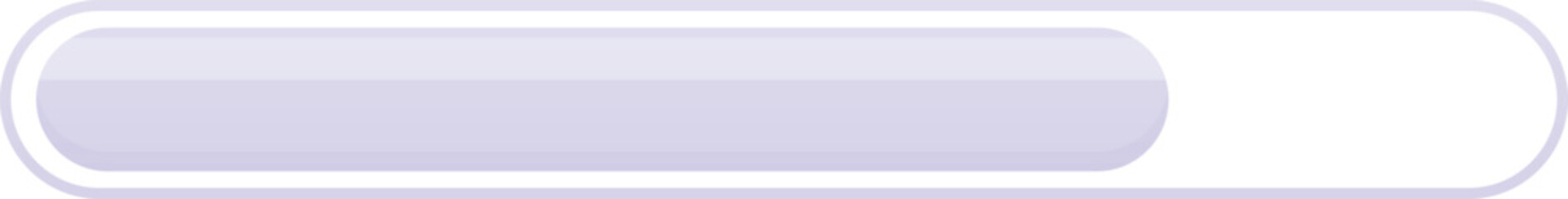 Progress bar slowly completing on white background representing ongoing operation
