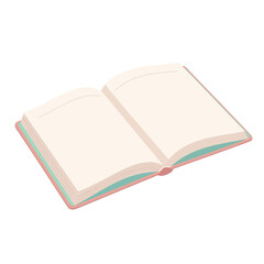 Open notebook with blank pages invites creativity and inspiration for back to school season, a blank canvas for ideas