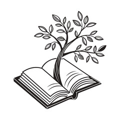 Small Sapling Growing Vector Design