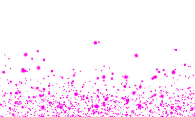 Abstract Magenta Ink Splatter Glitter. Pink Glitter Particle Wave PNG on Transparent Background
