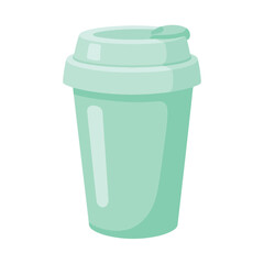 Stylish reusable cup in trendy mint green offers sustainable hydration, perfect for modern lifestyle brands