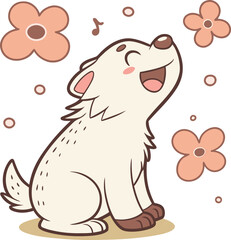 Adorable Cartoon Pet in Bliss