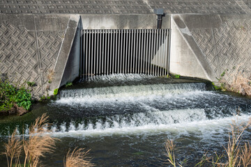 下水処理場排水放流口
