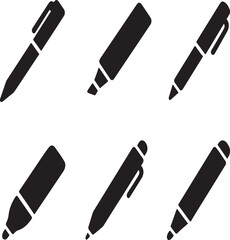 Icon Ink Pen Markers Graphics Design