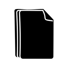 Stack of Papers Icon Represents Documentation or File Management on White