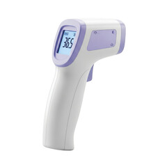Digital infrared thermometer isolated on transparent background