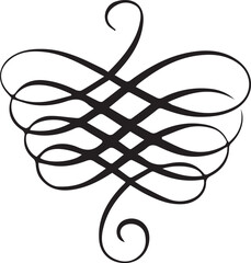 Black Celtic knot tribal vector symbol design pattern illustration