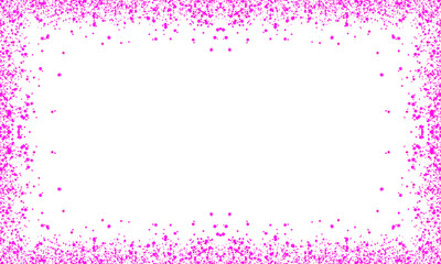 Abstract Magenta Ink Splatter Glitter. Pink Glitter Particle Wave PNG on Transparent Background