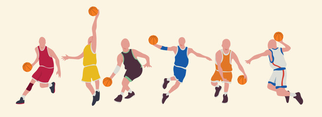 Basketball flat  illustration sport vector