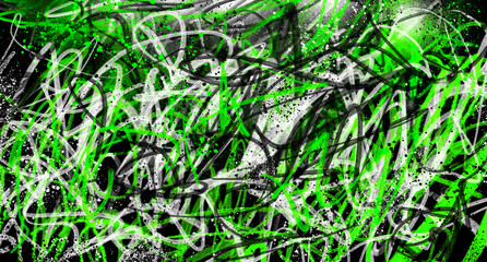 Grunge Street Art Background with Dripping Spray Paint Layers