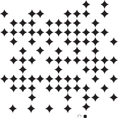 Black and white seamless geometric pattern vector illustration for textile and wallpaper design
