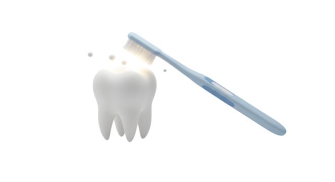 Illustration Toothbrush Brushing Teeth Clean White Background Isolated