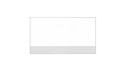 A sleek and modern screen outline is clearly displayed against a solid black backdrop, emphasizing pure minimalism