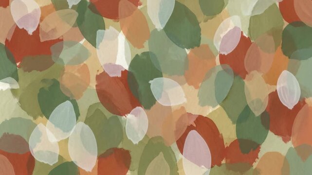 Autumnal Abstract - A Symphony of Earthy Tones and Delicate Leaf Forms.