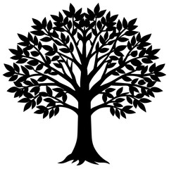 Obraz premium tree silhouette vector